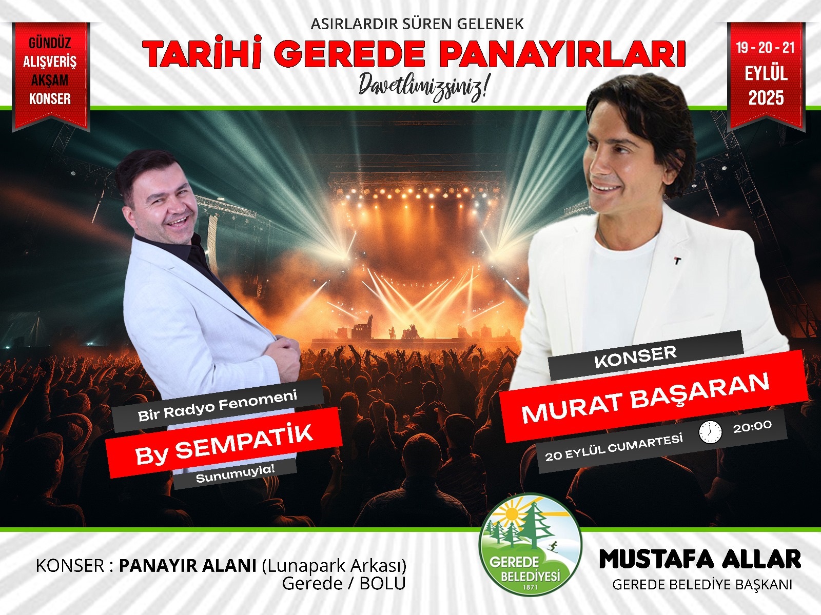 GEREDE PANAYIRLARI BA�LIYOR